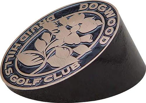 Cast Metal Vertical Wedge Tee Marker