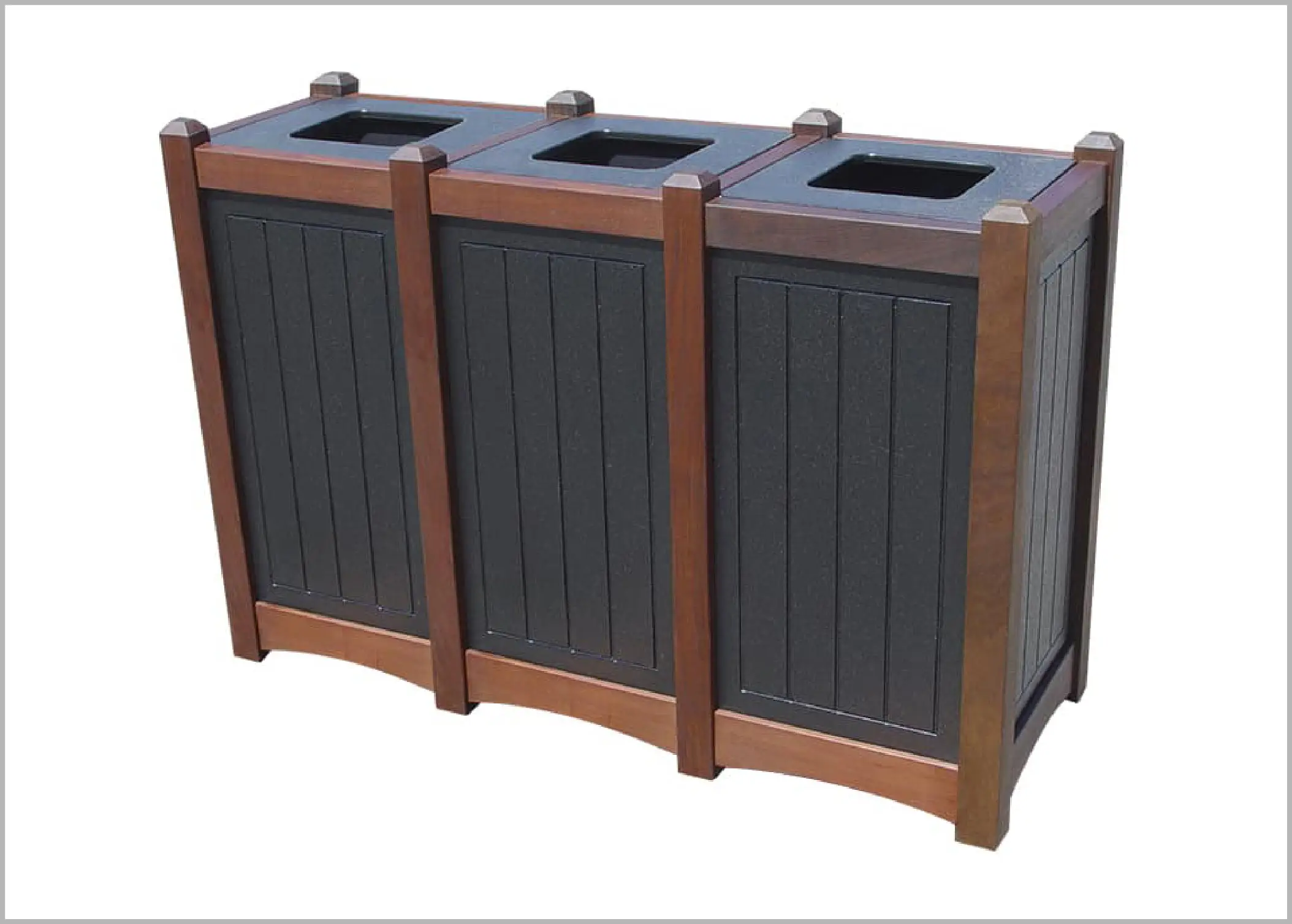 hampton Triple 18 Gallon Waste Enclosure