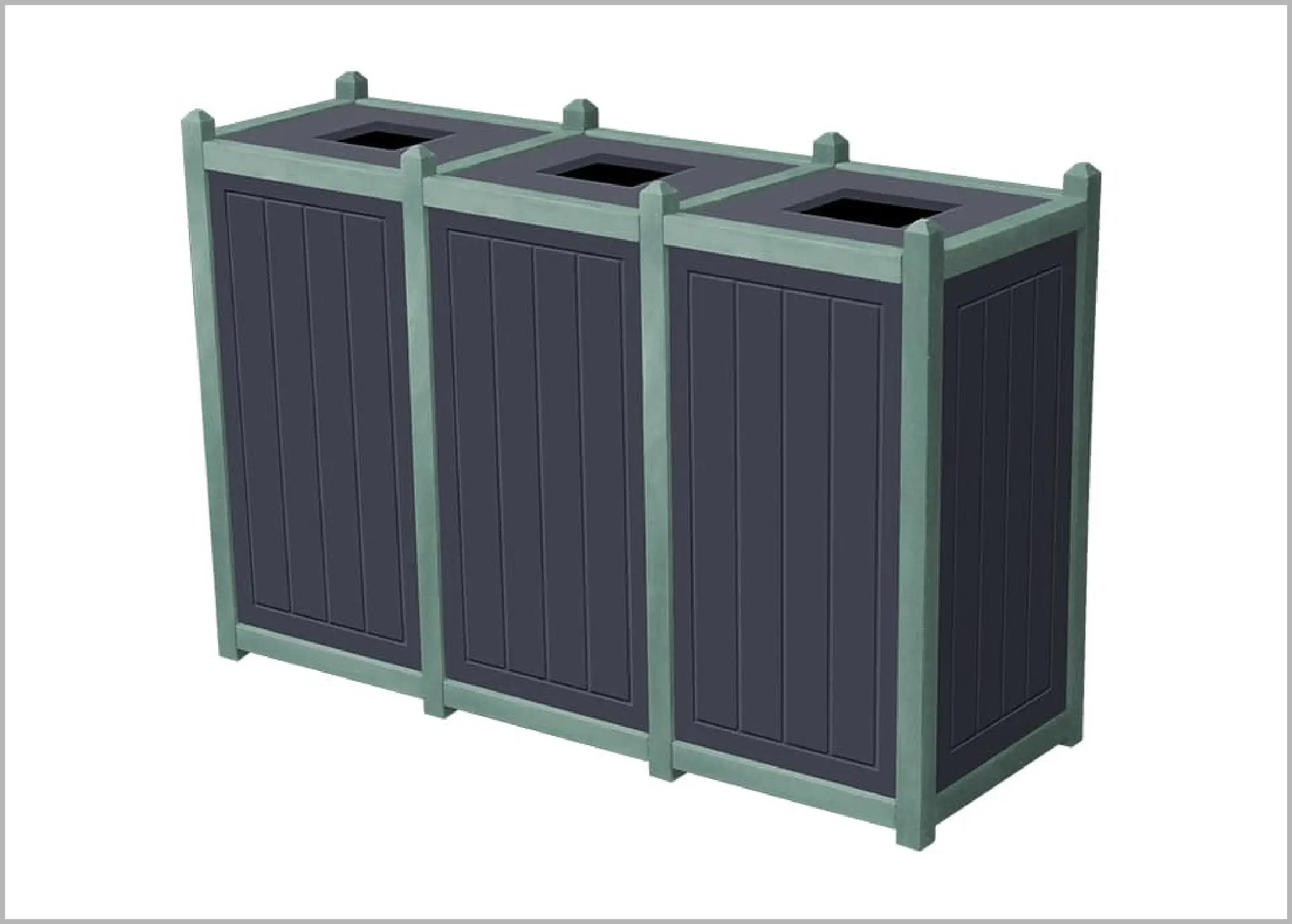 original Triple 18 Gallon Waste Enclosure