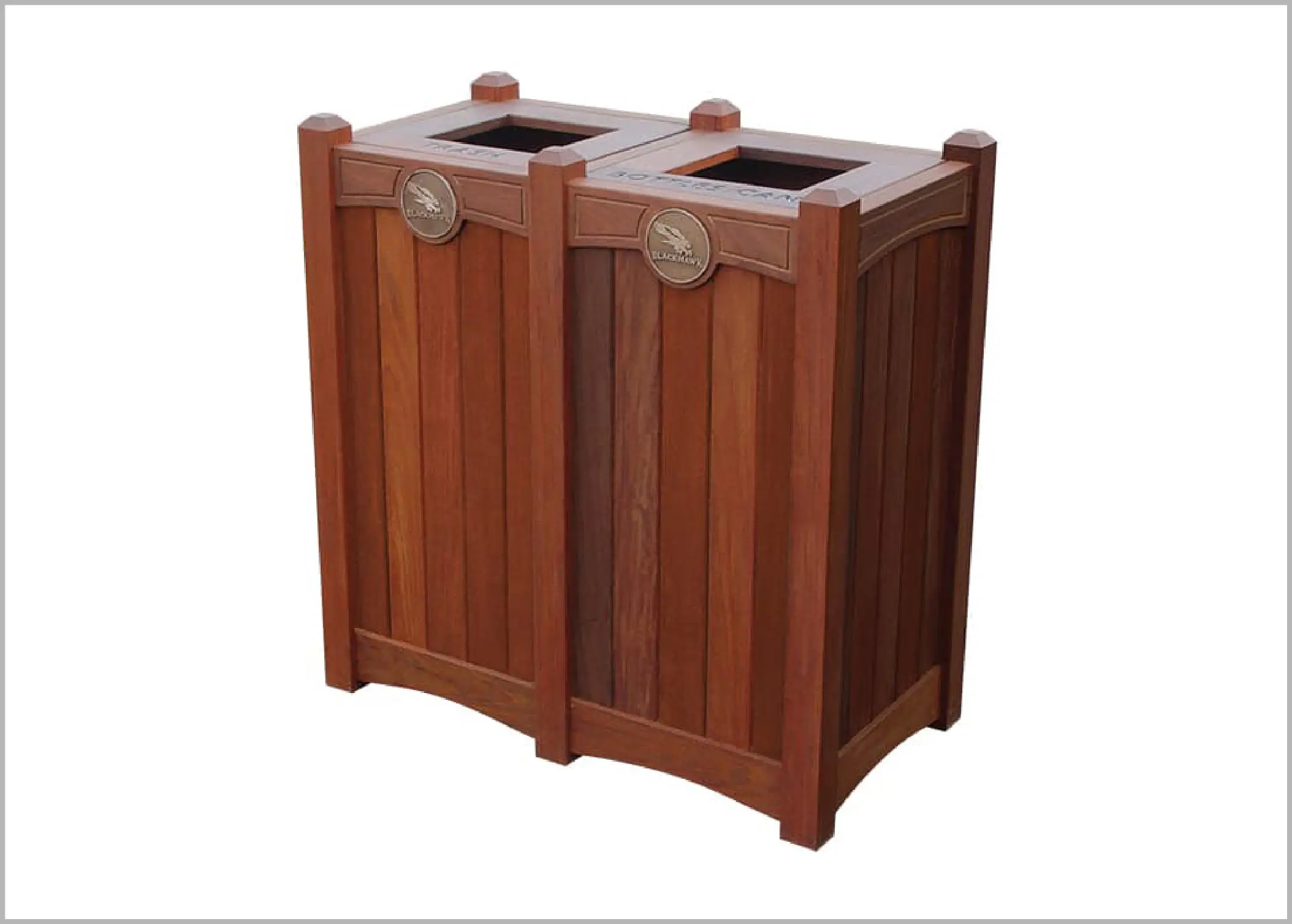 luxury Double 18 Gallon Waste Enclosure