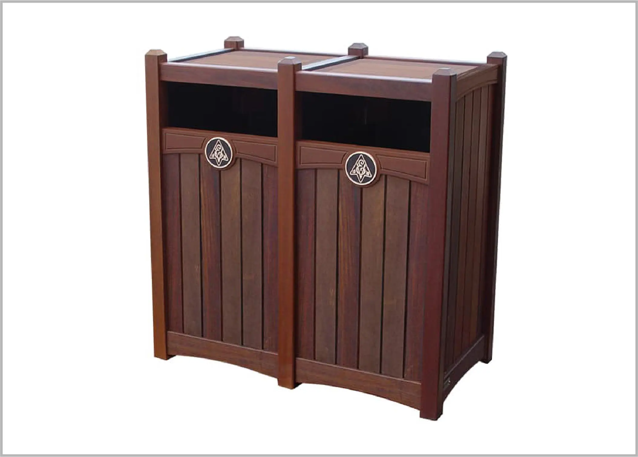 luxury Double 26 Gallon Waste Enclosure