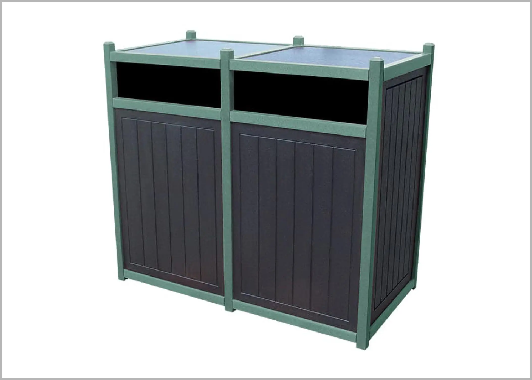 original Double 55 Gallon Waste Enclosure