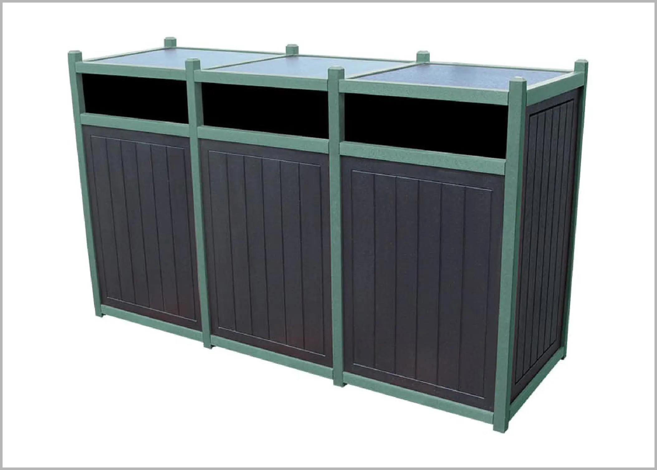 original Triple 55 Gallon Waste Enclosure