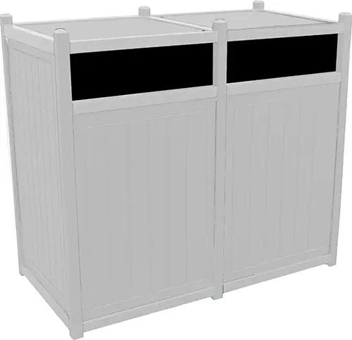 Double 55 Gallon Waste Enclosure