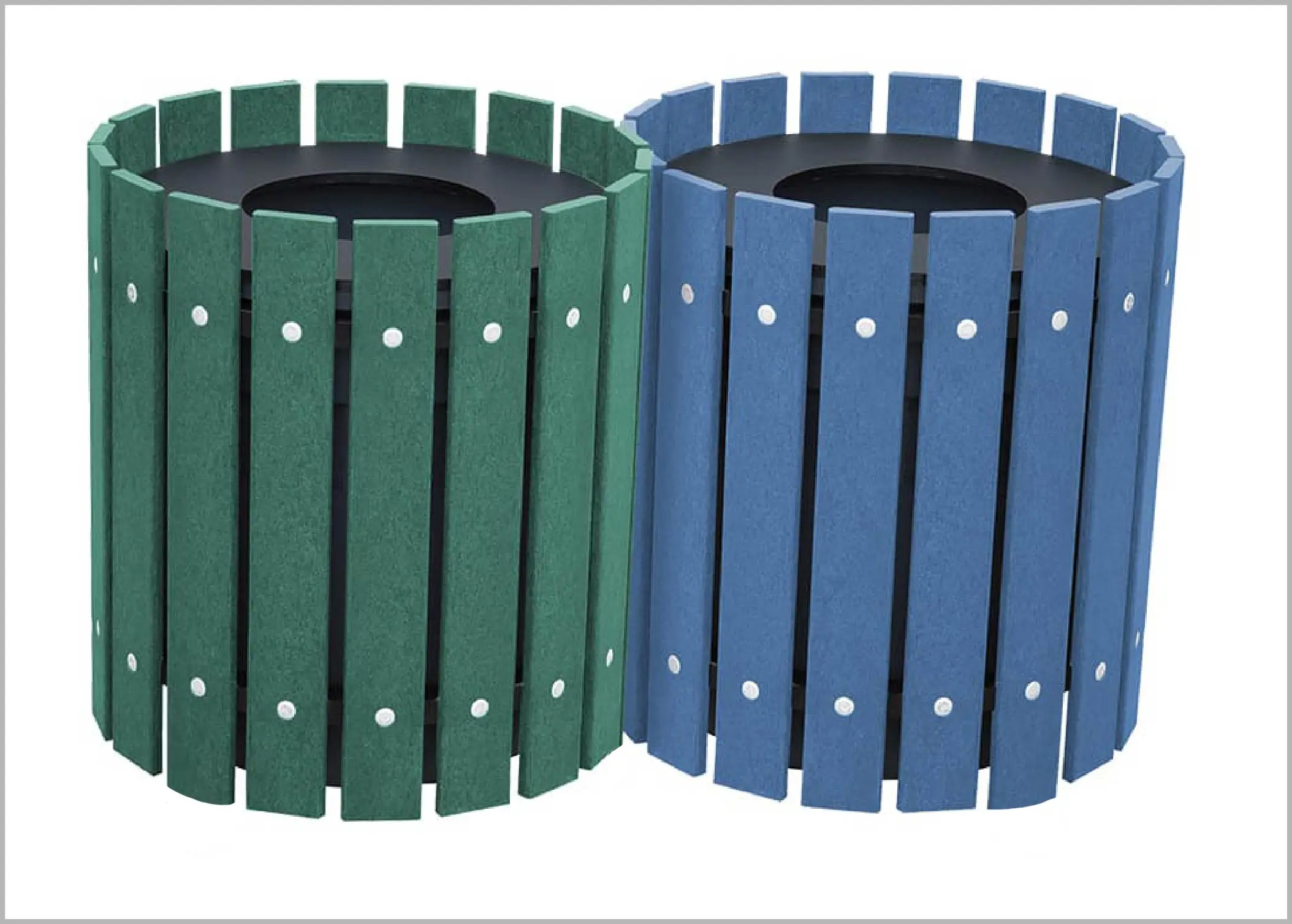 Original Double 10 Gallon Round Waste Enclosure