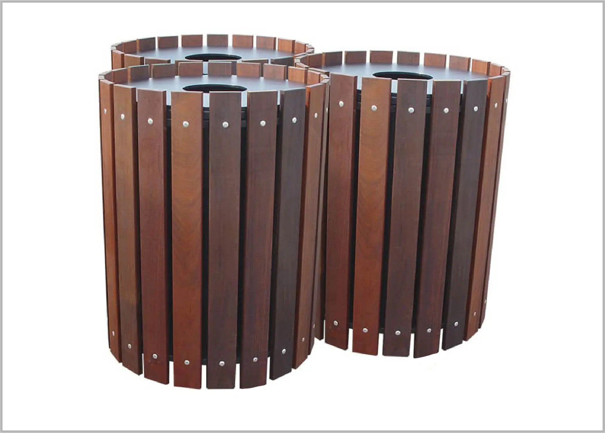 original Triple 32 gallon Round Waste Enclosure