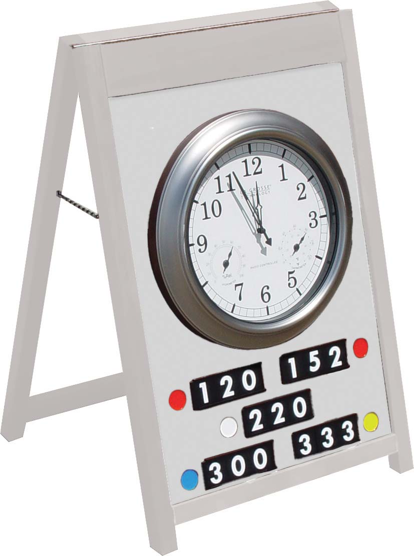 easycare driving range clock board target sign